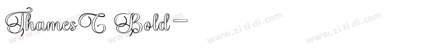 ThamesC Bold字体转换